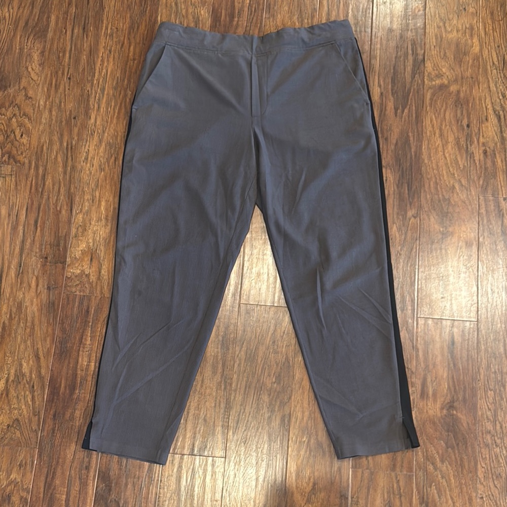 Athleta Brooklyn Ankle Jogger - grey with black - 12
